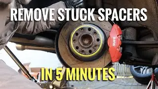 HOW TO REMOVE STUCK WHEEL SPACERS - EASY