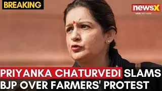 Shiv Sena (UBT) MP Priyanka Chaturvedi Criticizes BJP Government Over Farmers' Protest