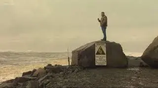 Dangerous waves batter the coast