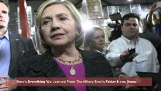 Hillary Emails Friday News Dump