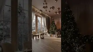 Christmas Tree 3D Animation   #3dsmax #coronarender #3danimation #interiordesign