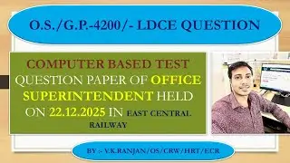 ECR OFFICE SUPERINTENDENT CBT EXAM HELD ON 22.12.2025 SOLVED PAPER | COMPLETE ANALYSIS FULL EXPLANAT