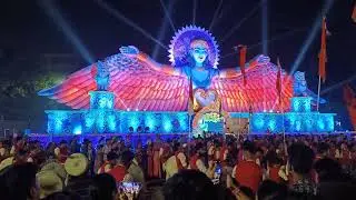 Opening ceremony my Durga Puja theme pandal 2023 Seven chakras