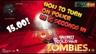 DIE MASCHINE: HOW TO TURN POWER ON IN 15 SECONDS!!! (Cold War Zombies)