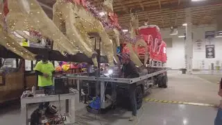 See how one team got their float ready for Albuquerque's Twinkle Light Parade
