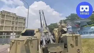 35mm AA gun @ Singapore Air Force Museum. VR180 Virtual Experience