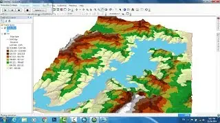 Flood Flow Animation in GIS || Animation of Flood Flow in 3D DEM || Floodplain