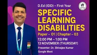 Specific Learning Disabilities (SLD) Explained | Types, Symptoms & Examples | D.Ed (IDD) Special Edu