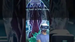 Feeding my Dinosaur ARK🙈🔥#ark #arkpark #dinosaur #dino #ps4 #vr #food #arkvr