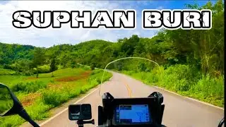 🇹🇭 from NAKHON SAWAN  to SUPHAN BURI | #66 THAILAND | solo motorbike travel Africa Twin