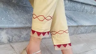 New style Capri bottom design 2019 cutting and stitching
