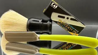 Учимся бриться опасной бритвой и камисори. Видео 1 из серии.