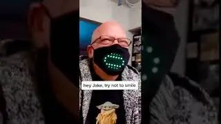 JabberMask, M&aacute;scara facial LED personaliz&aacute;vel com sorriso ativado por voz e emojis