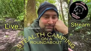 Stealth Camping LIVE on a Roundabout!! You KNOW that INNIT!! #campskigeezers 