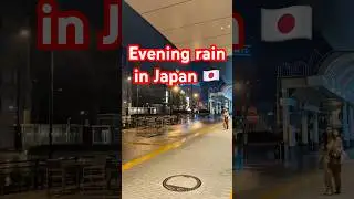 Evening Rain Walk in Japan 🌧️ | Relaxing Japan Street Short