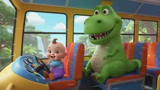 Dinosaur Bus Ride Song | kids nursery rhymes | Baby Song, Fun Dino Bus Adventure 🦕🚌