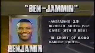 Benoit Benjamin Sonics 27pts 12rebs 3blks vs Bulls (1991)