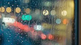 Rain on the Window 🌧️✨ | Cozy City Lights for Deep Sleep