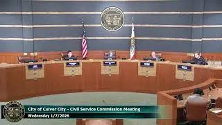 City of Culver City - Civil Service Commission Meeting - 1/7/2026