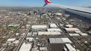 Southwest Airlines #4275 Boeing 737-700 Landing in Phoenix, AZ coming from San Francisco, CA RWY 7R