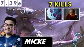 Micke Faceless Void Safelane 7  Kills - Dota 2 Patch 7.39e Pro player Full Gameplay