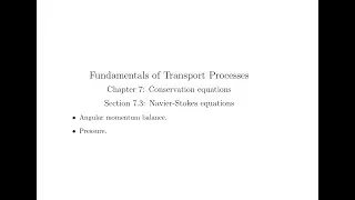 Chapter 7 Section 7.3.2 Part 2: Stress tensor