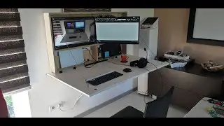 DIY DropTop HomeOffice Hidden Table