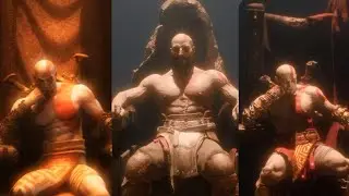 Evolution Of Kratos Taking The Throne In God Of War Games (GOW 1 - Valhalla)