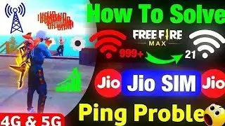 JIO SIM HIGH PING PROBLEM FREE FIRE|| FREEFIRE 999+ PROBLEM|| APN SETTINGS FOR JIO SIM