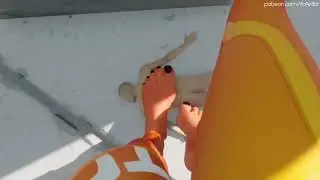 Giantess Tracer Tramples - All Feet Scenes