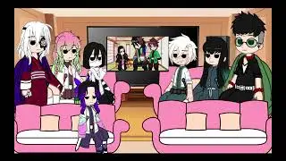 Hashiras react to Giyuu teaches nezuko how to do an evil laugh | #capcut #kny | @gacha-weebs2021 