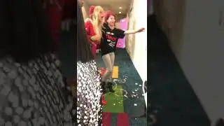 Tana Mongeau Seeing Filthy Fangs Room at TanaCon