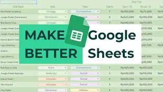 Как улучшить внешний вид Google Таблиц