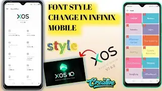 как изменить стили шрифтов Infinix | последний стиль шрифта XOS |