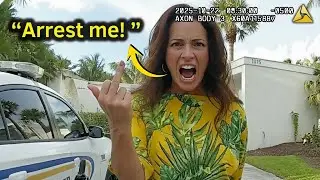 When an Entitled Teacher Try to Bully Officers with Her 