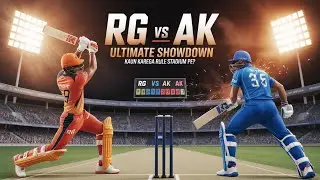 &ldquo;RG vs AK &ndash; Stadium Mein Hero Kaun, Zero Kaun? 🤯🔥&rdquo; #TrendingCricket #StadiumKaKing #RGvsAK
