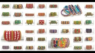 My over all Silk Thread Bangle  Collection Part 26  // beautiful silk thread bangles new designs set