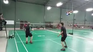 Mabar badminton di Lap Atlas Palembang 13 Okt 25 (Nico/Morris vs Ko Ridwan/Rahman)