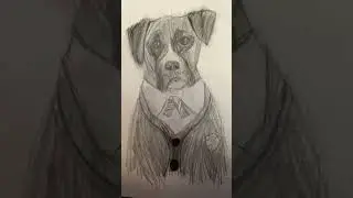 DRAWING OF SPARK!!!! (Pup academy) #drawing #charcoaldrawing #spark #dog #pupacademy #series