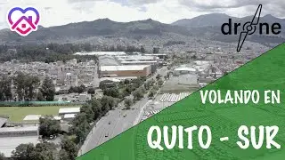 QUITO SUR DESDE EL AIRE DRONE - SEMÁFORO EN ROJO - 4K