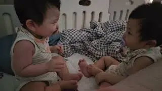 @반전! 쌍둥이 공갈 젖꼭지 쟁탈!최후의 승자는 누규?빵터짐! ㅋㅋ