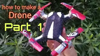 how to make a drone / how to make a quadcoter at home from thermocol || Part  1