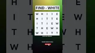 Find WHITE  in this word search 🔎 #WordSearch #BrainChallenge #FindTheWord #HiddenWord #puzzletime