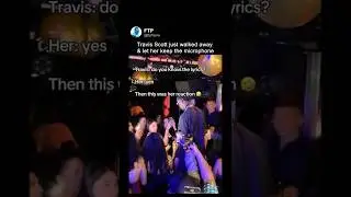 She Froze When Travis Scott Handed Her The Mic! 😳