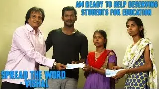 Vishal Helps Students Education Through Devi Trust: Spread the Word !