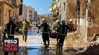 Aid workers struggle to reach city in Libya where catastrophic flooding killed thousands