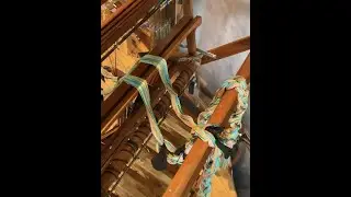 Weaving Yarn to Fabric 3A: Preparing to wind warp onto the loom