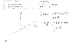 Example: Domain/Range & Sketching Function #1