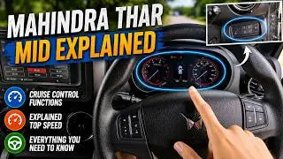 MAHINDRA THAR INSTRUMENT CLUSTER / MID EXPLAINED | FEATURES, DPF !!