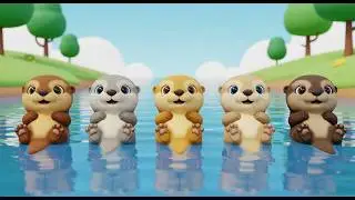 Floating Otters Drift Drift Drift 🦦 | Nursery Rhymes for Kids & Baby Songs